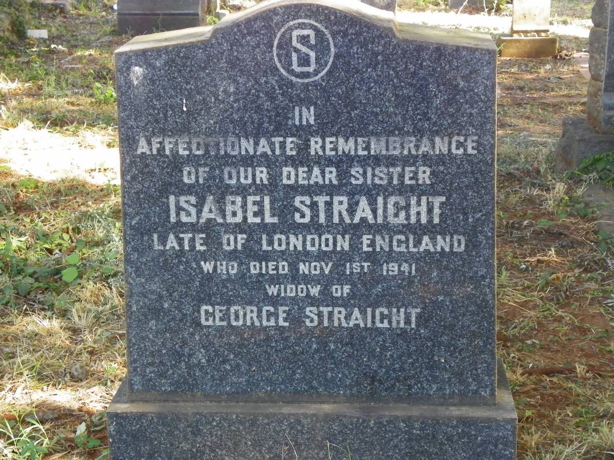 STRAIGHT Isabel -1941