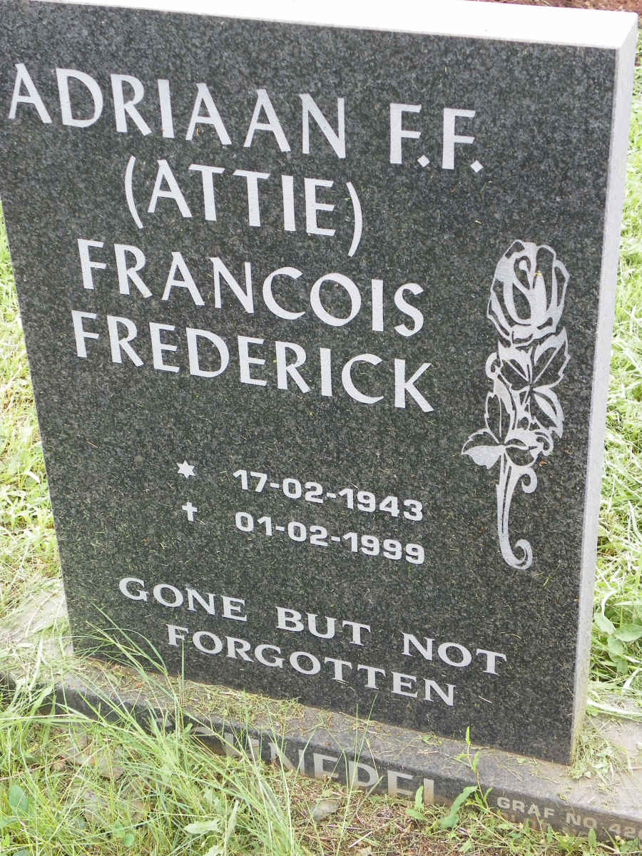 SCHNEPEL Adriaan Francois Frederick 1943-1999