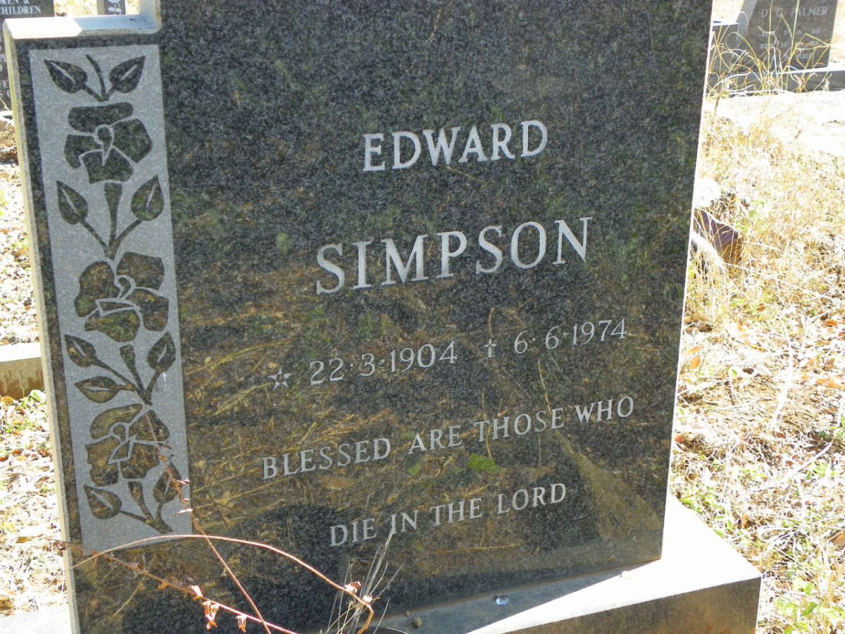 SIMPSON Edward 1904-1974