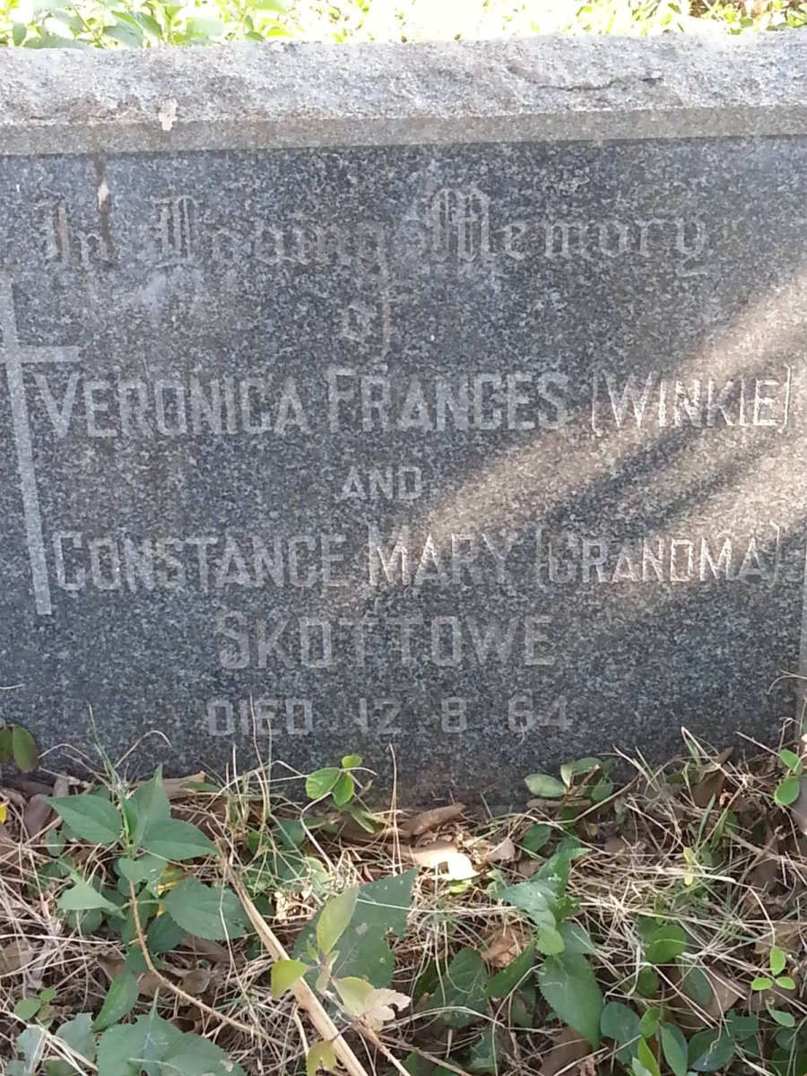 SKOTTOWE Veronica Frances :: SKOTTOWE Constance Mary -1964