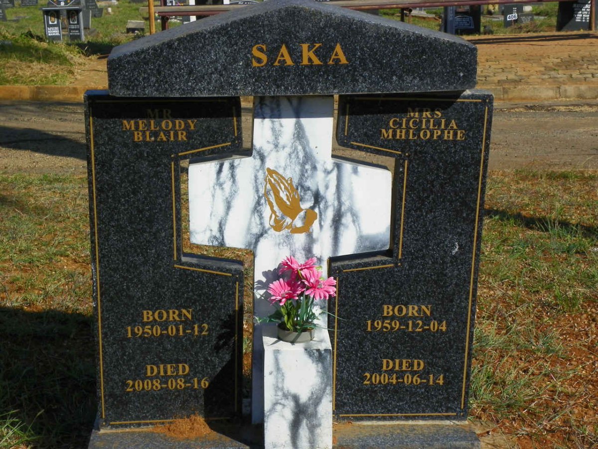 SAKA Melody Blair 1950-2008 &amp; Cicilia Mhlophe 1959-2004