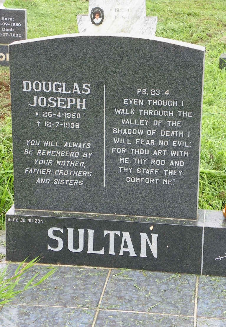 SULTAN Douglas Joseph 1950-1996