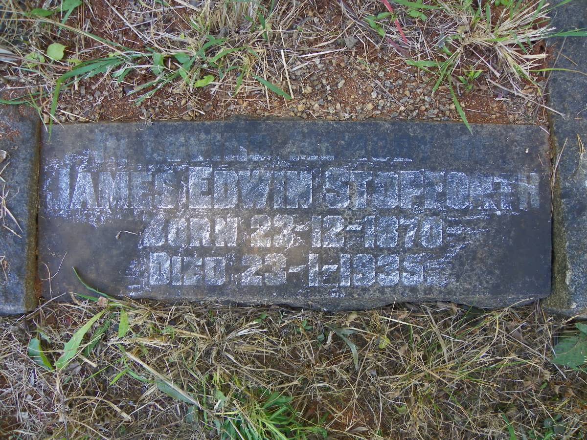 STOPFORTH James Edwin 1870-1935