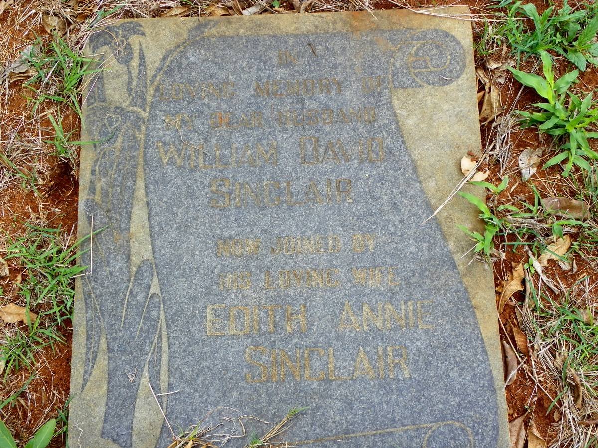 SINCLAIR William David &amp; Edith Annie
