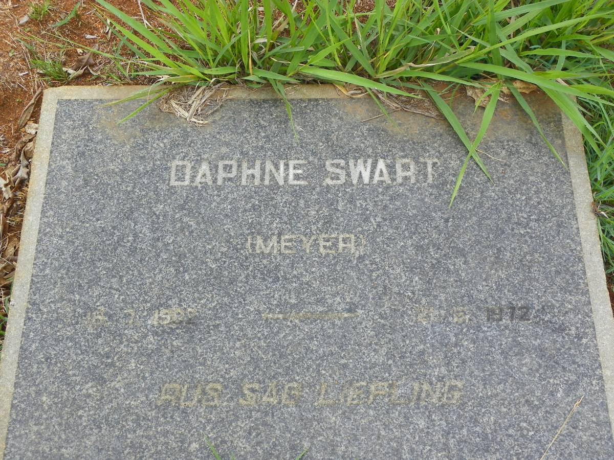 SWART Daphne nee MEYER 1902-1972