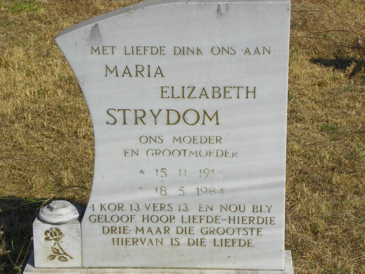 STRYDOM Maria Elizabeth 1914-1984