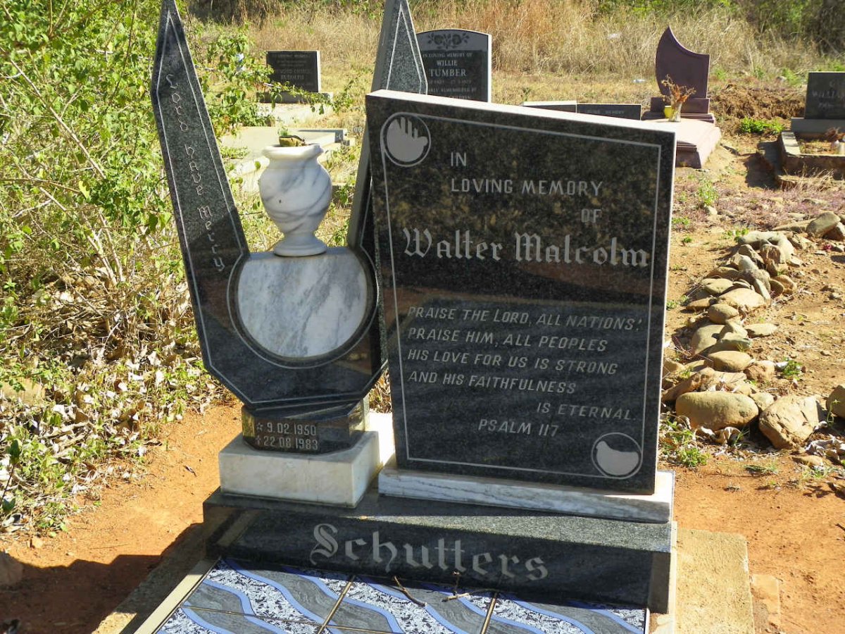 SCHUTTERS Walter Malcolm 1950-1983