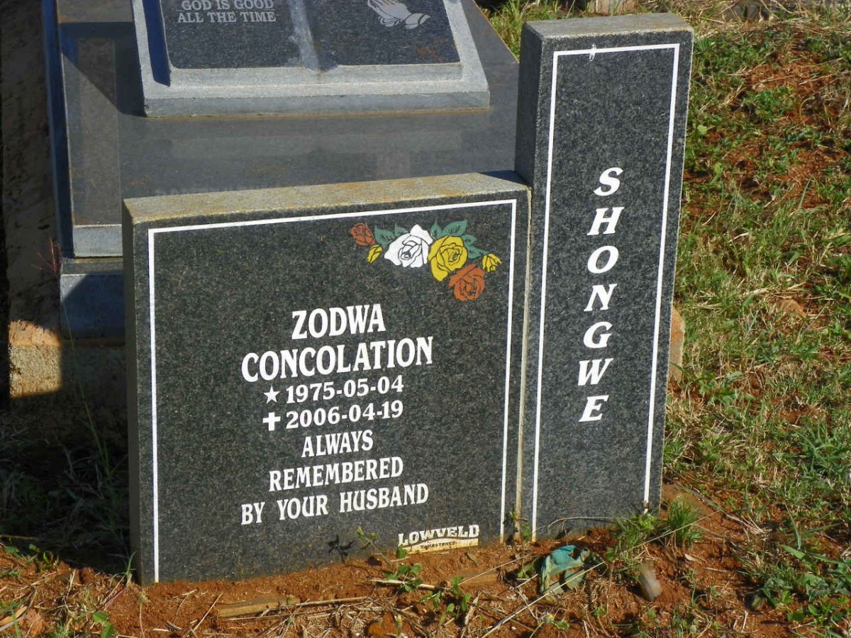 SHONGWE Zodwa Concolation 1975-2006