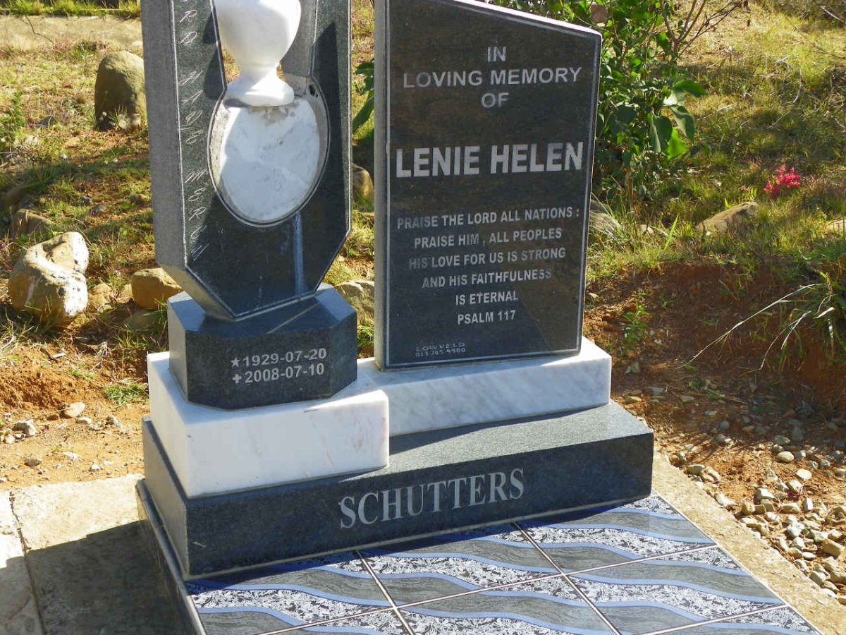 SCHUTTERS Lenie Helen 1929-2008