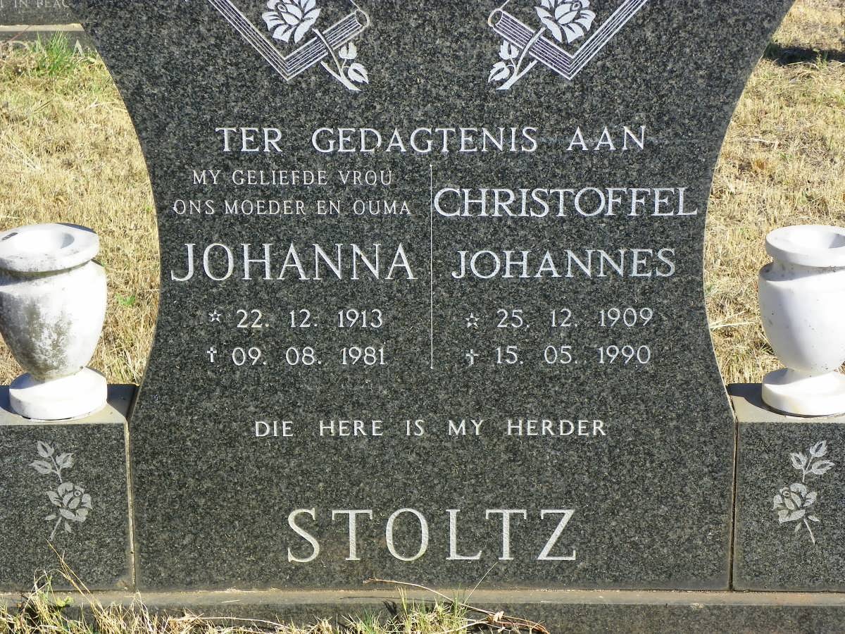 STOLTZ Christoffel Johannes 1909-1990 &amp; Johanna 1913-1981