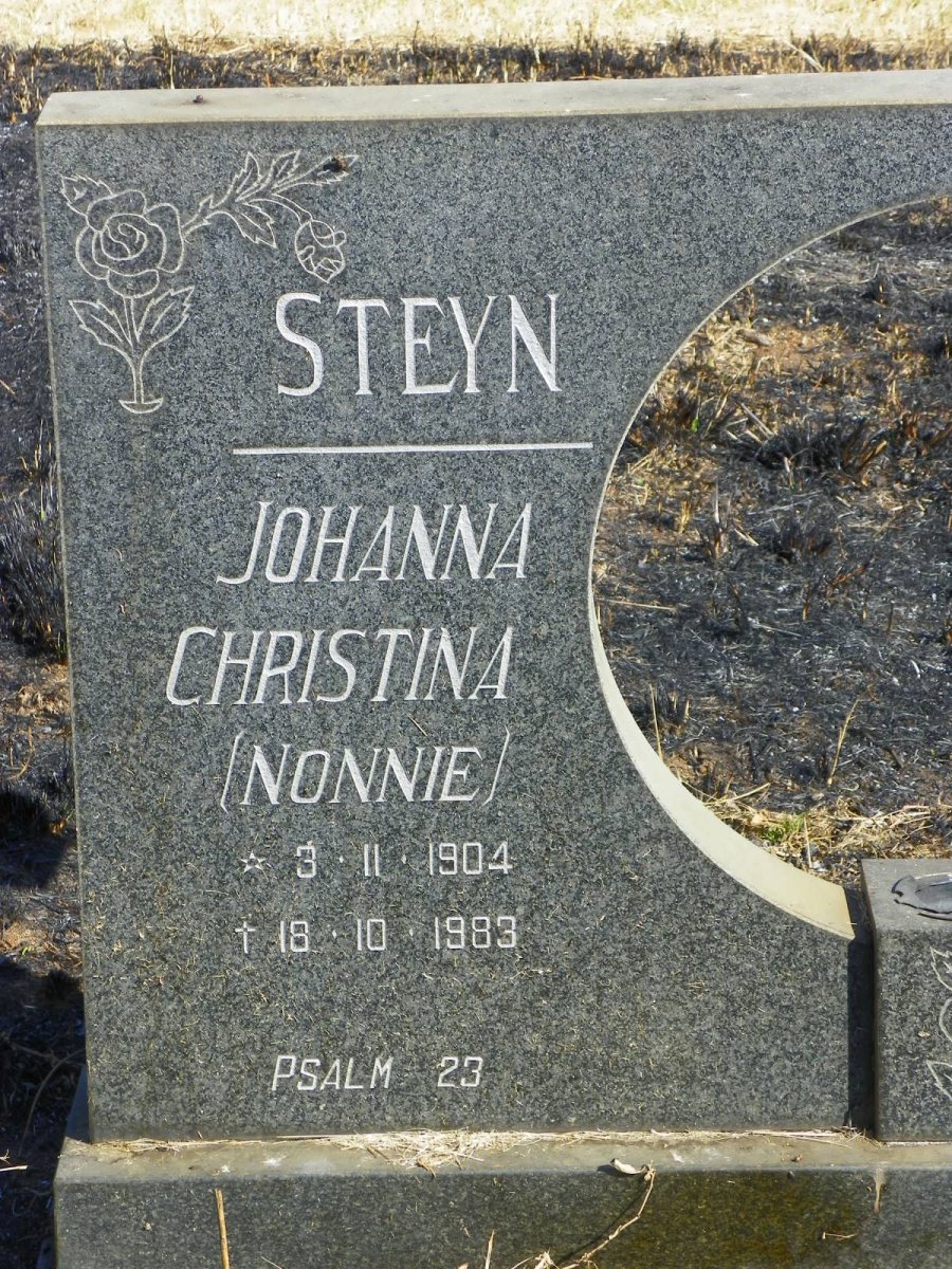 STEYN Johanna Christina 1904-1983