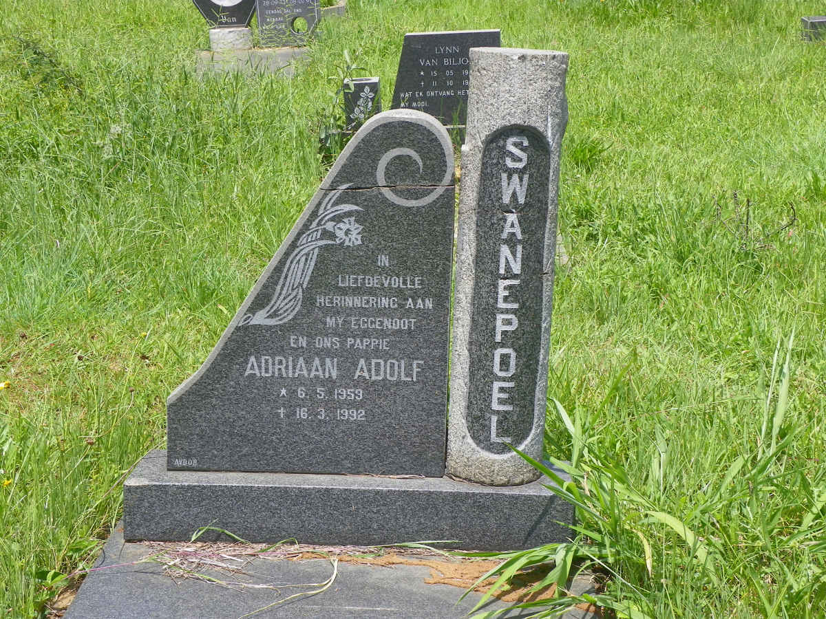 SWANEPOEL Adriaan Adolf 1959-1992