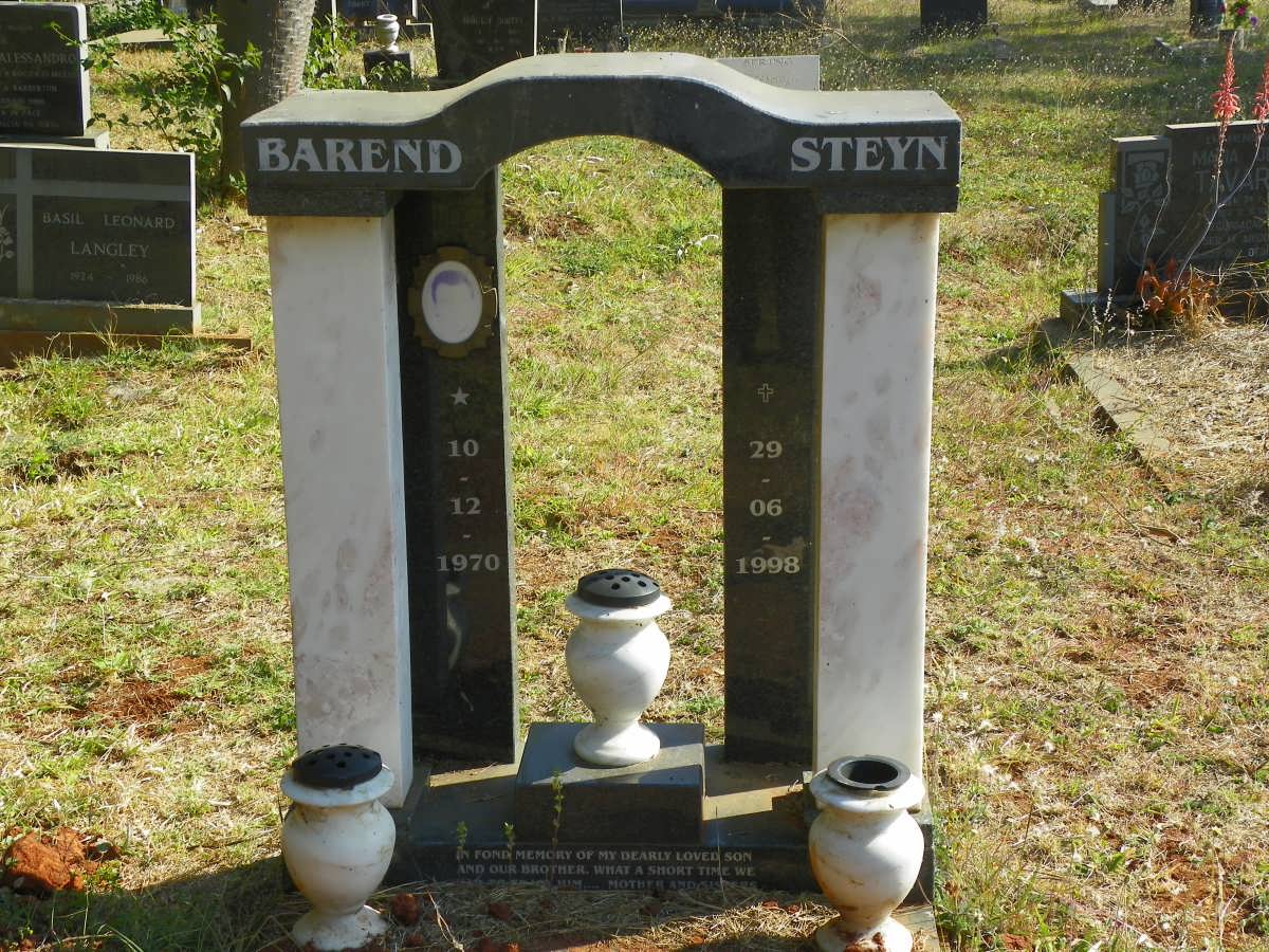 STEYN Barend 1970-1998