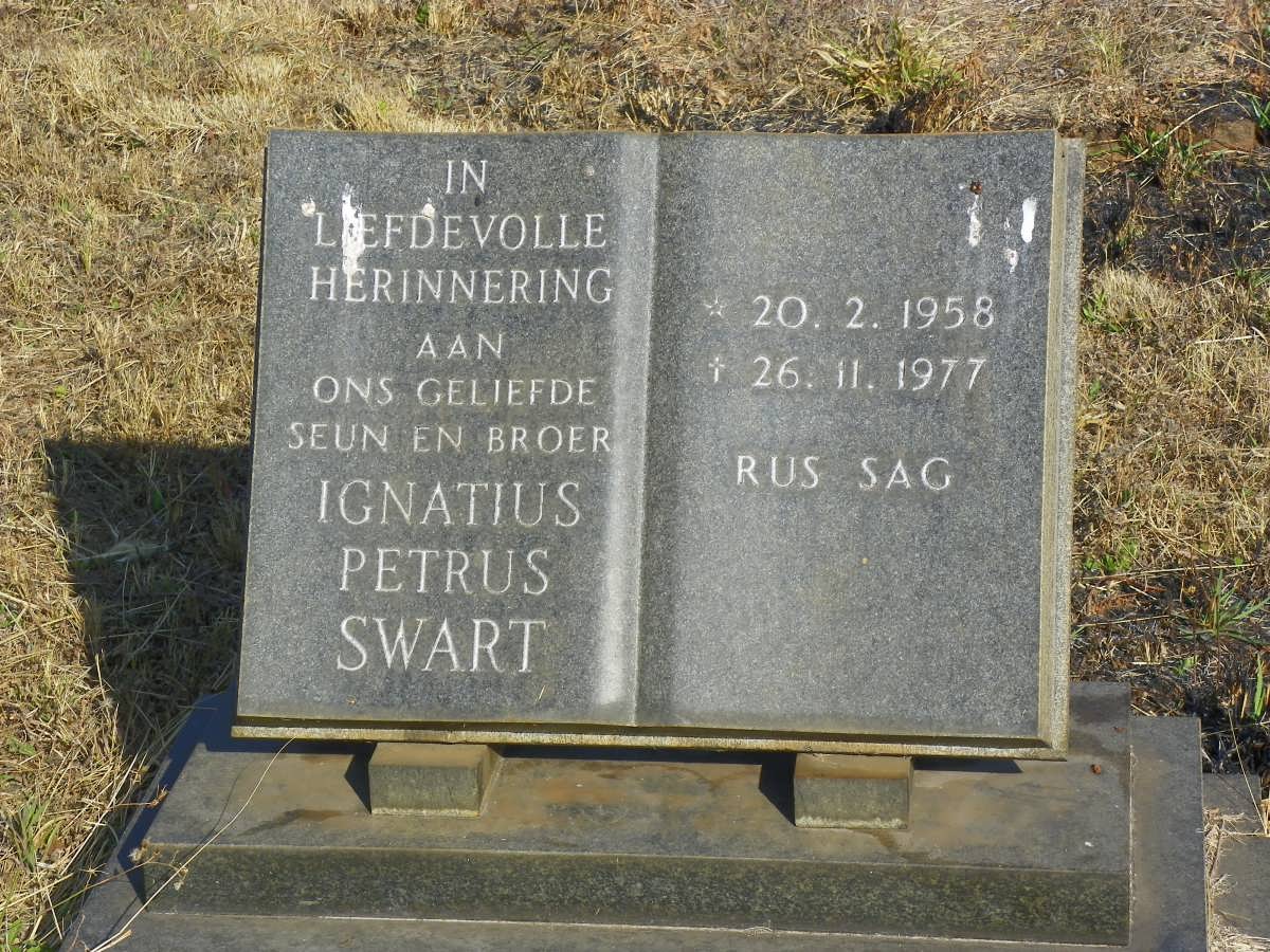 SWART Ignatius Petrus 1958-1977