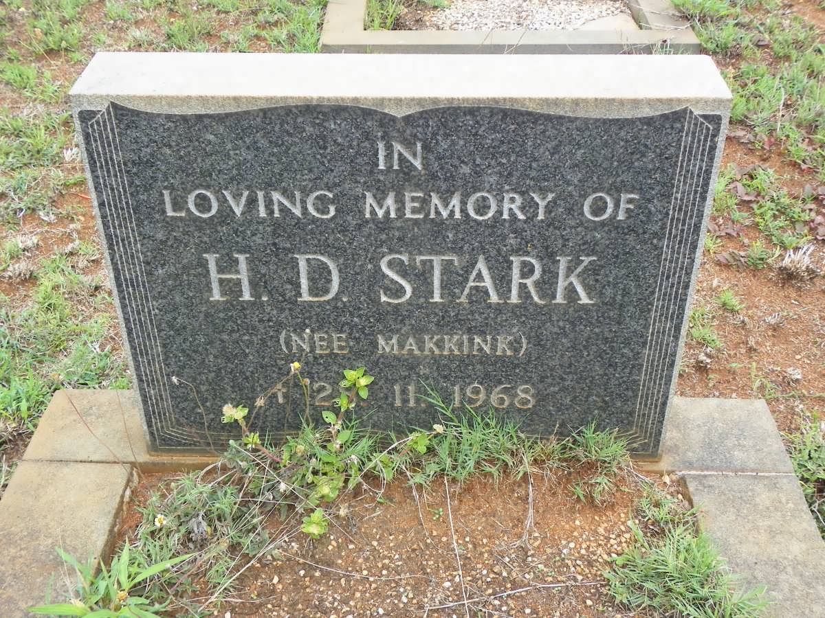STARK H.D. nee MAKKINK -1968