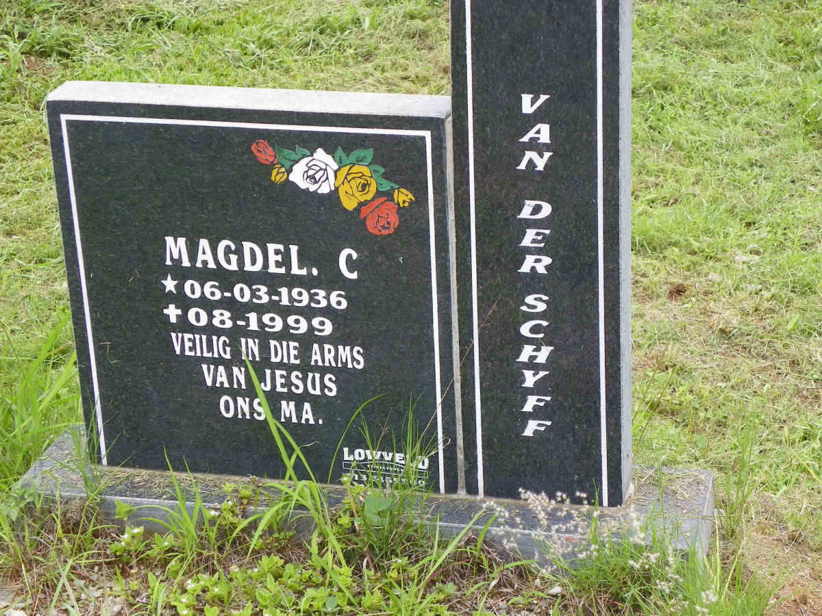 SCHYFF Magdel C., van der 1936-1999