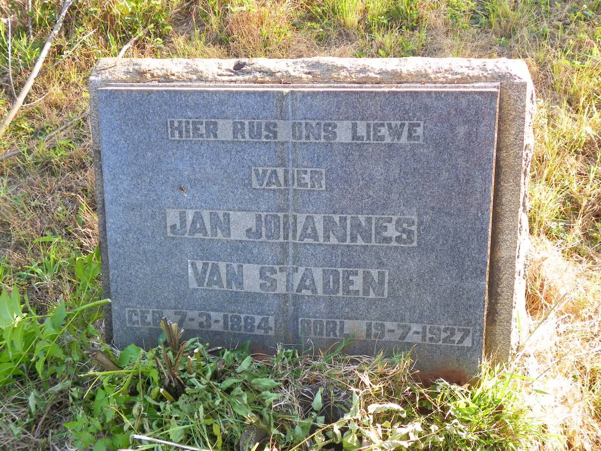 STADEN Jan Johannes, van 1884-1927 _1
