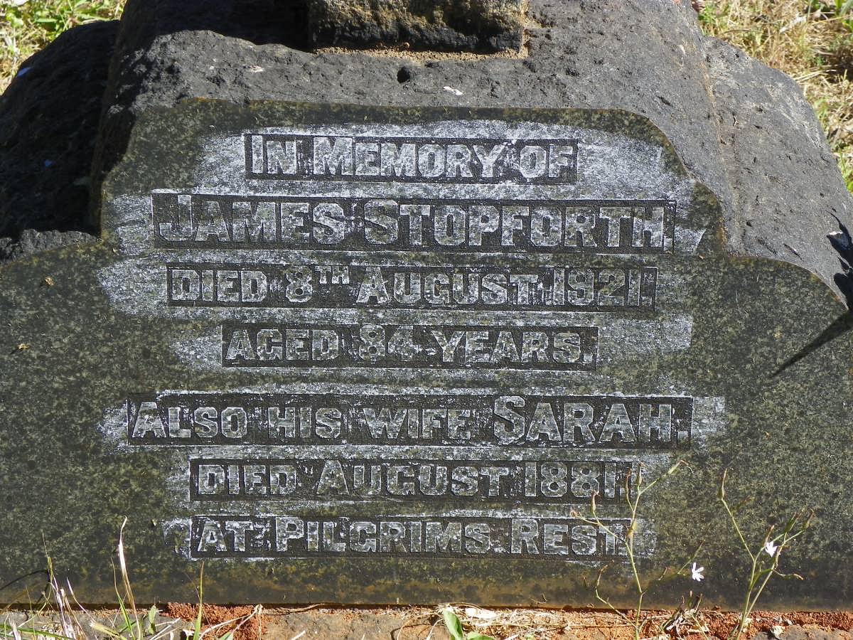 STOPFORTH James -1921 &amp; Sarah -1881 _2