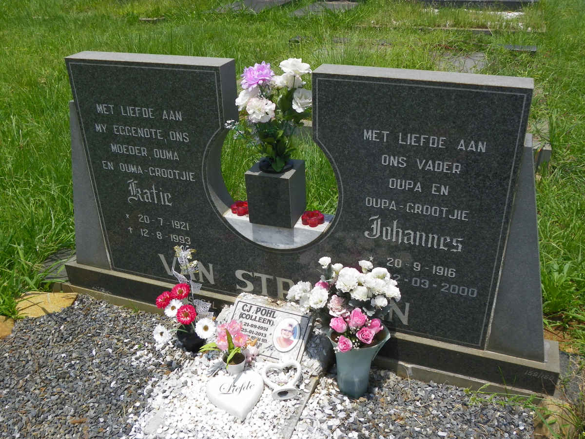 STRAATEN Johannes, van 1916-2000 &amp; Katie 1921-1993 :: POHL C.J. 1951-2013