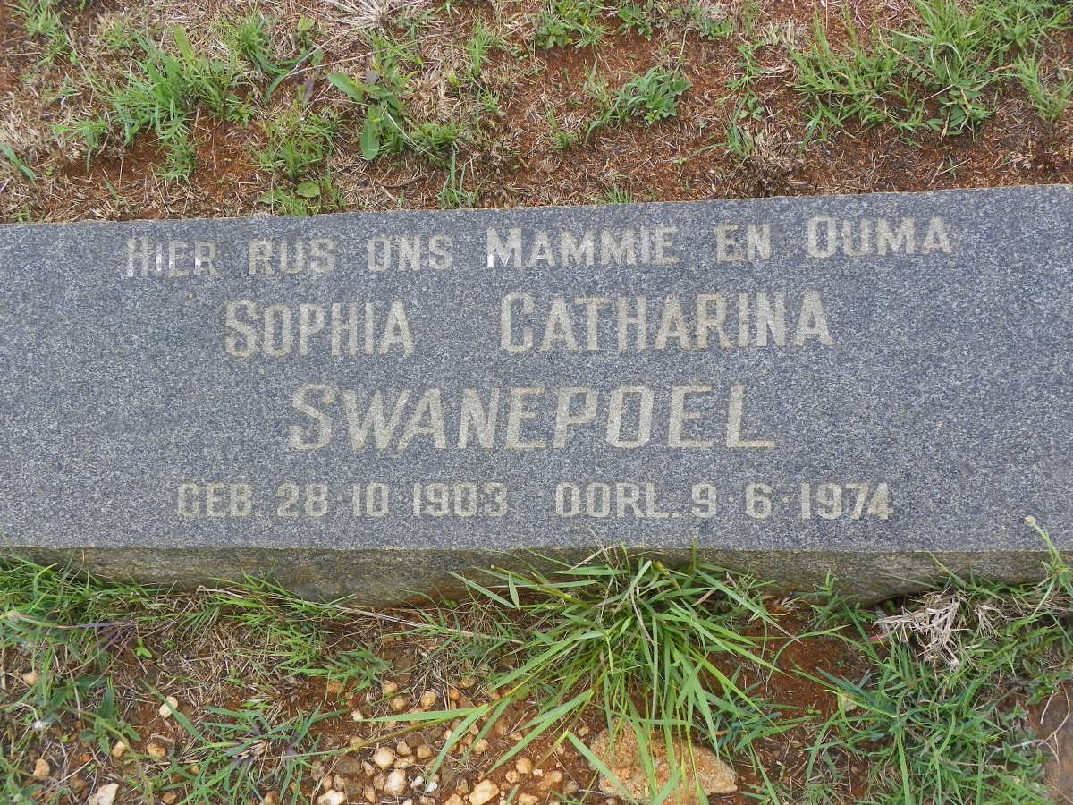 SWANEPOEL Gert Petrus 1893-1969 & Sophia Catharina 1903-1974