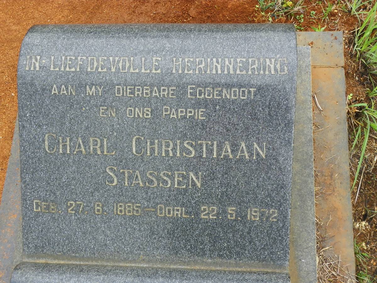 STASSEN Charl Christiaan 1885-1972