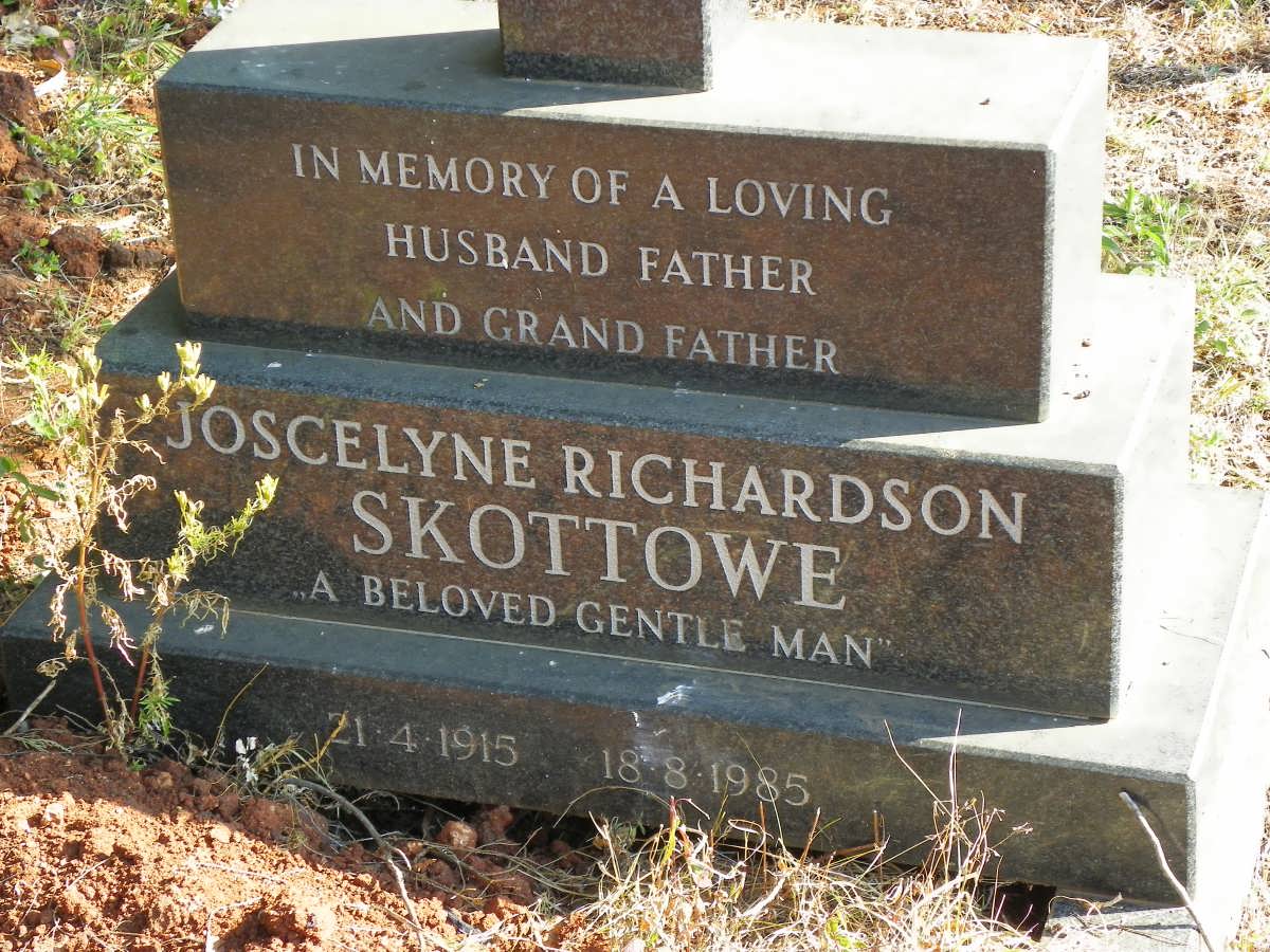 SKOTTOWE Joscelyne Richardson 1915-1985