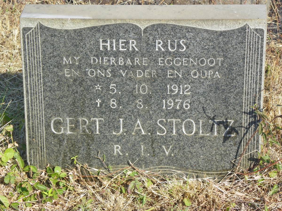 STOLTZ Gert J.A. 1912-1976