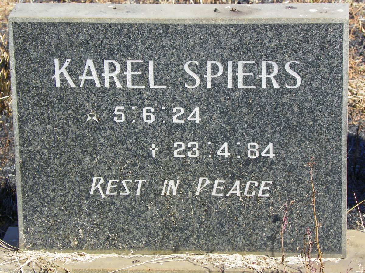 SPIERS Karel 1924-1984