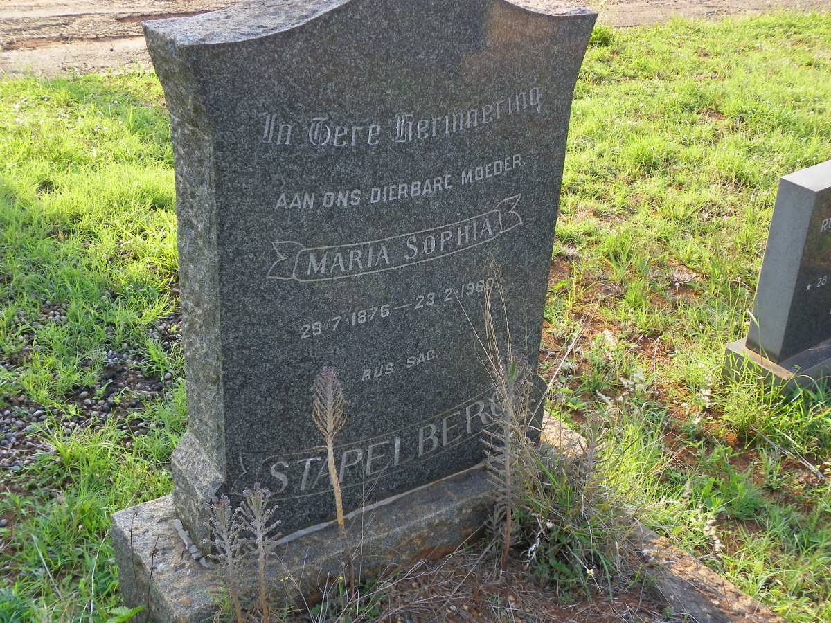 STAPELBERG Maria Sophia 1876-1960