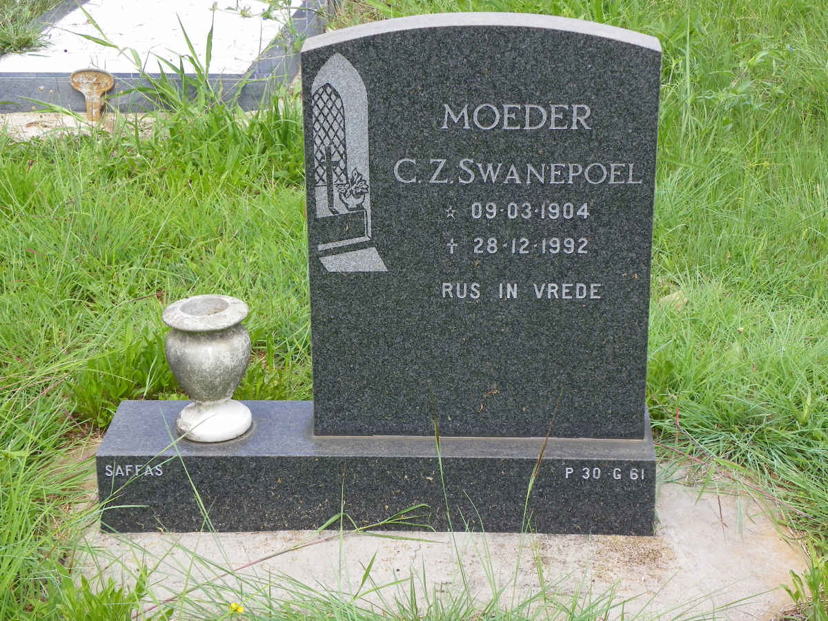 SWANEPOEL C.Z. 1904-1992
