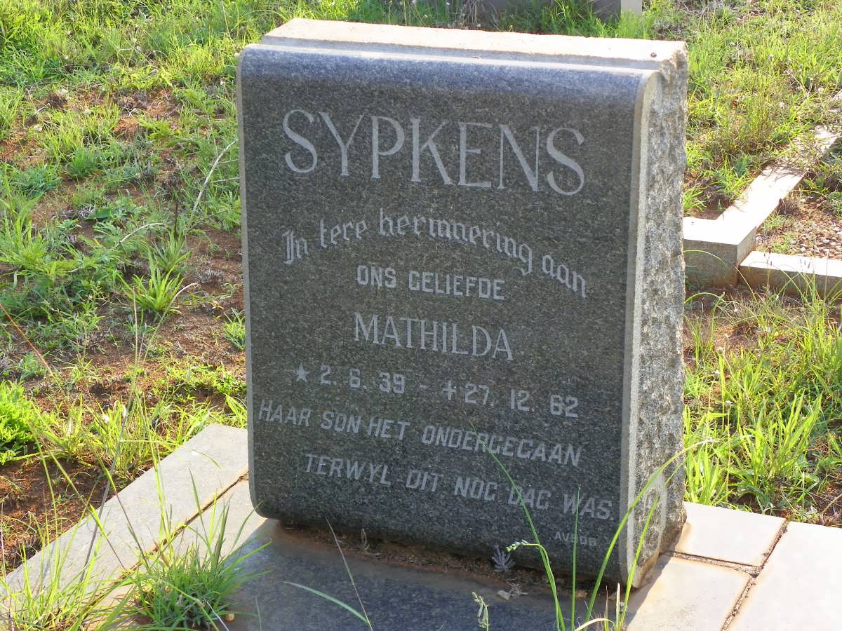 SYPKENS Mathilda 1939-1962