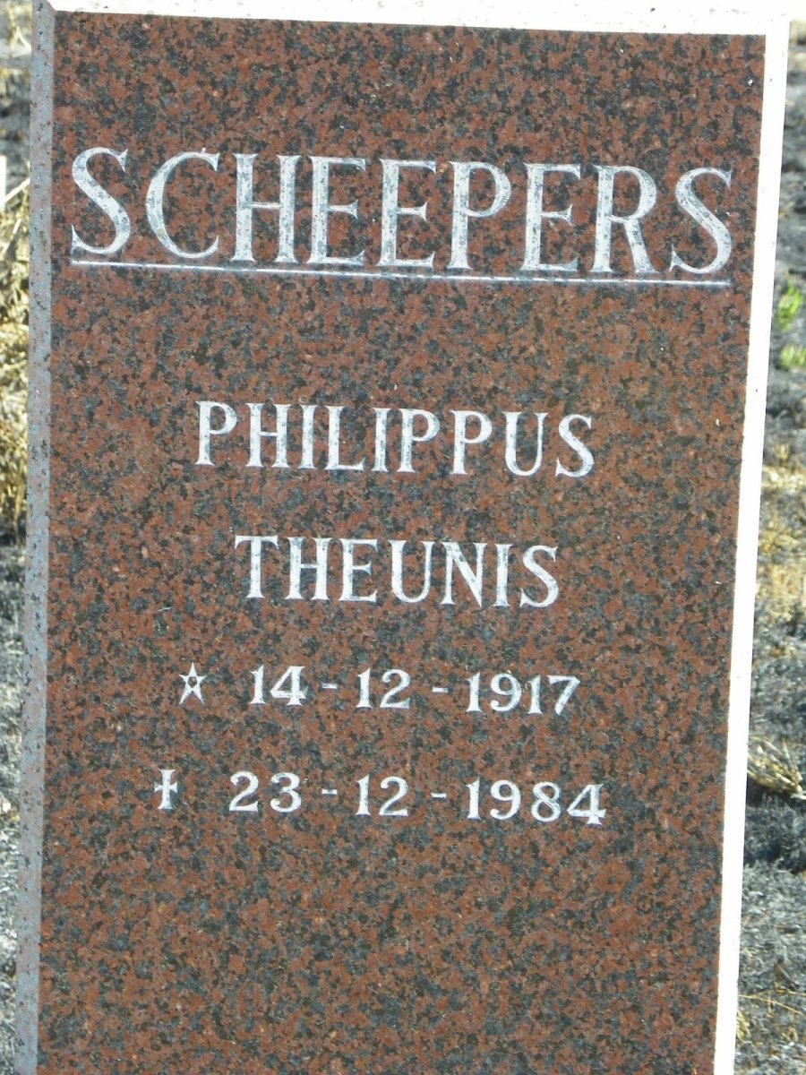 SCHEEPERS Philippus Theunis 1917-1984