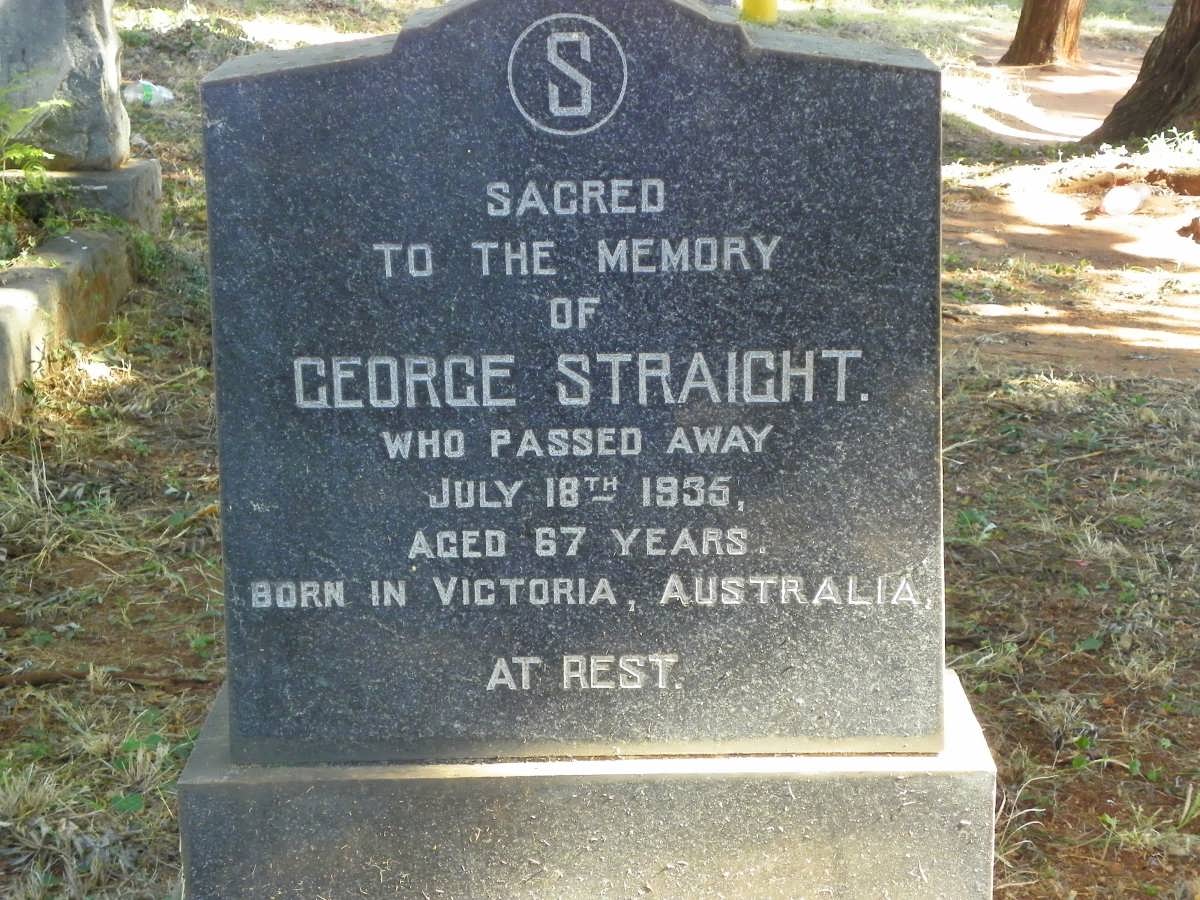 STRAIGHT George -1935