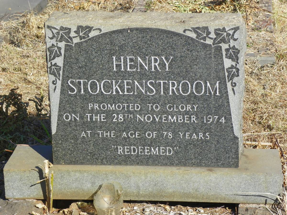 STOCKENSTROOM Henry -1974