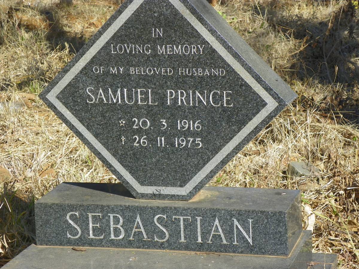 SEBASTIAN Samuel Prince 1916-1975