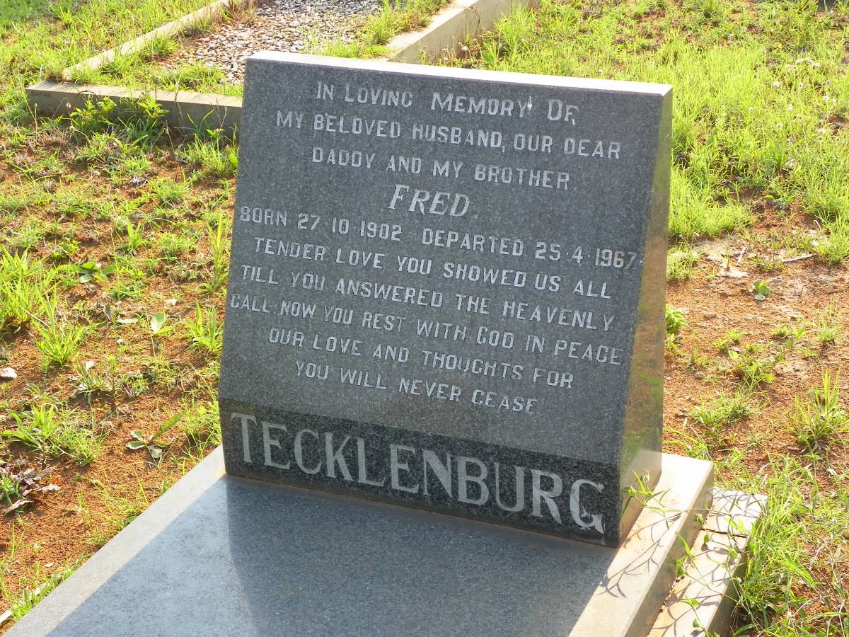 TECKLENBURG Fred 1902-1967