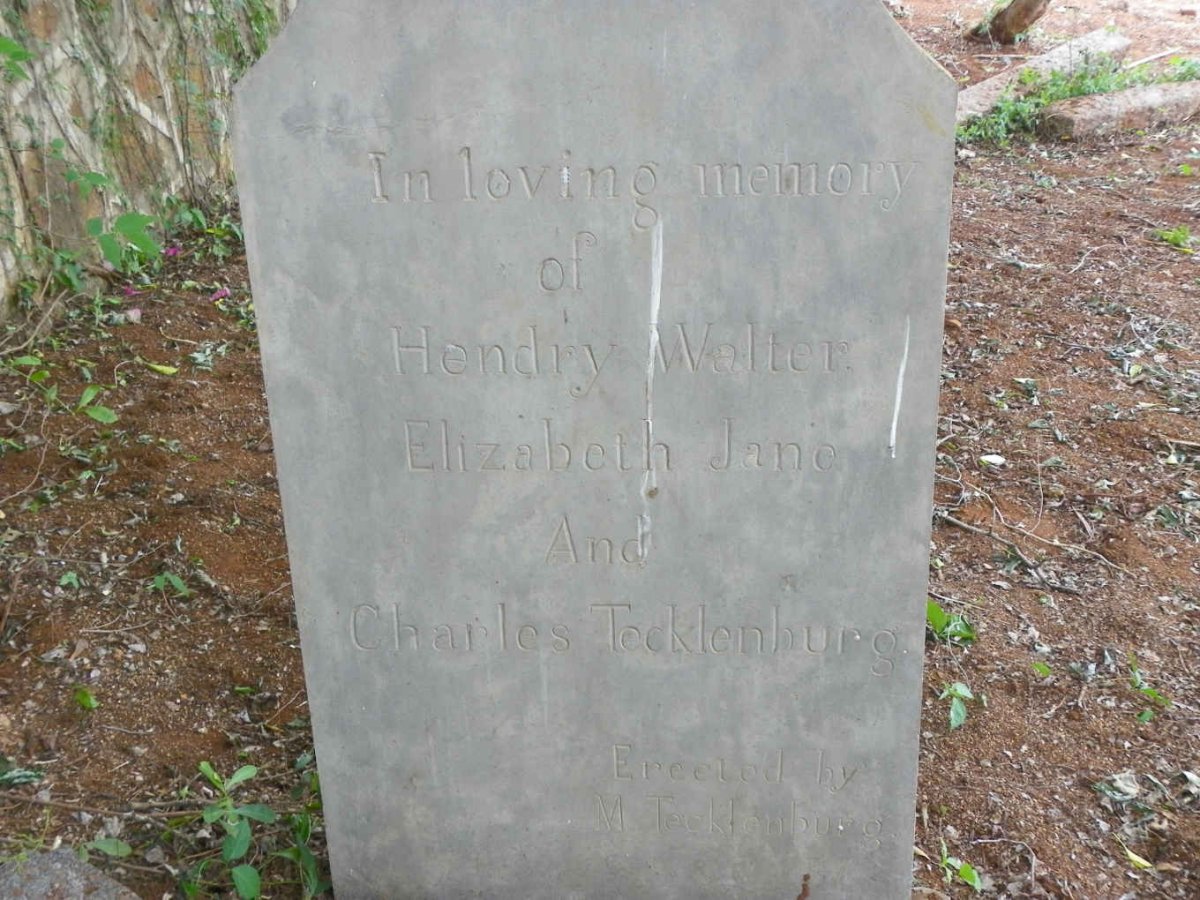 TECKLENBURG Hendry Walter :: TECKLENBURG Elizabeth Jane :: TECKLENBURG Charles