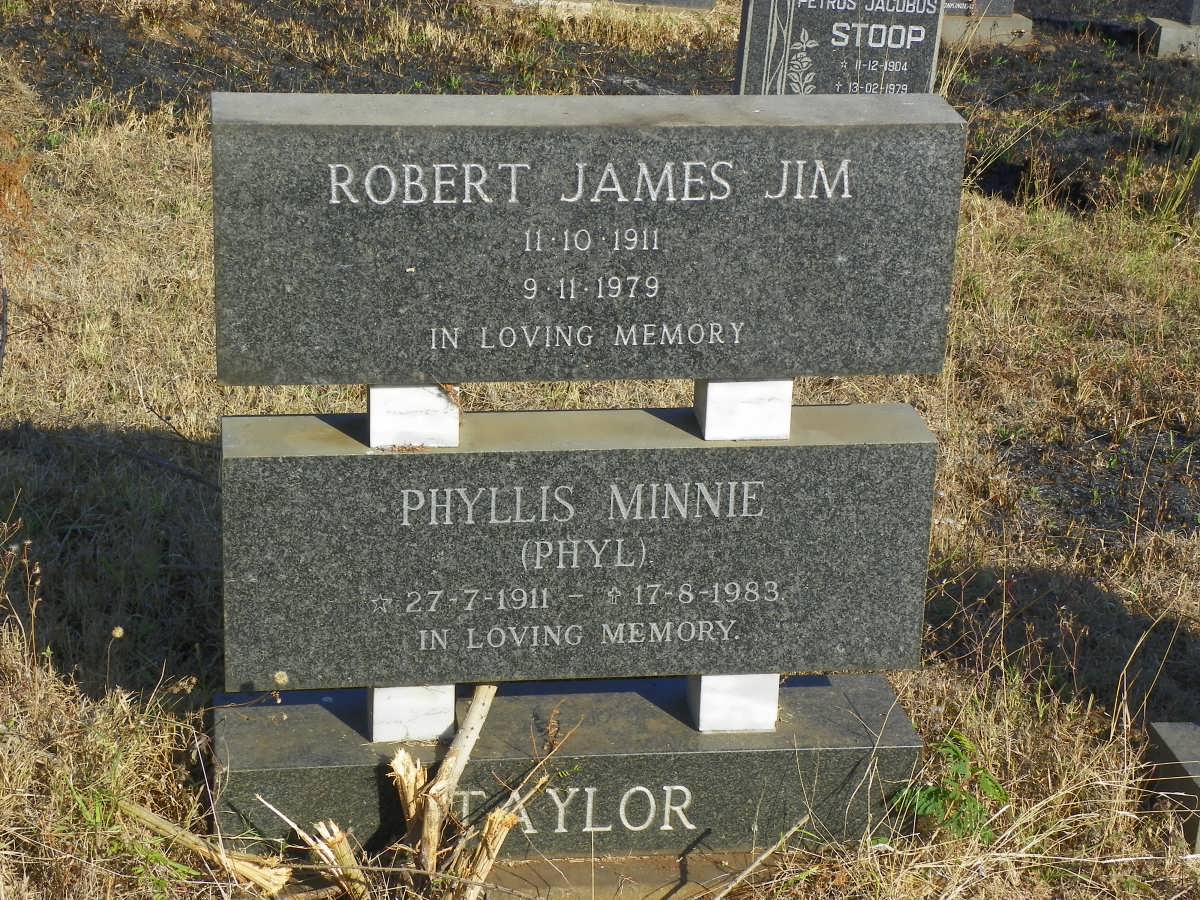 TAYLOR Robert James Jim 1911-1979 &amp; Phyllis Minnie 1911-1983
