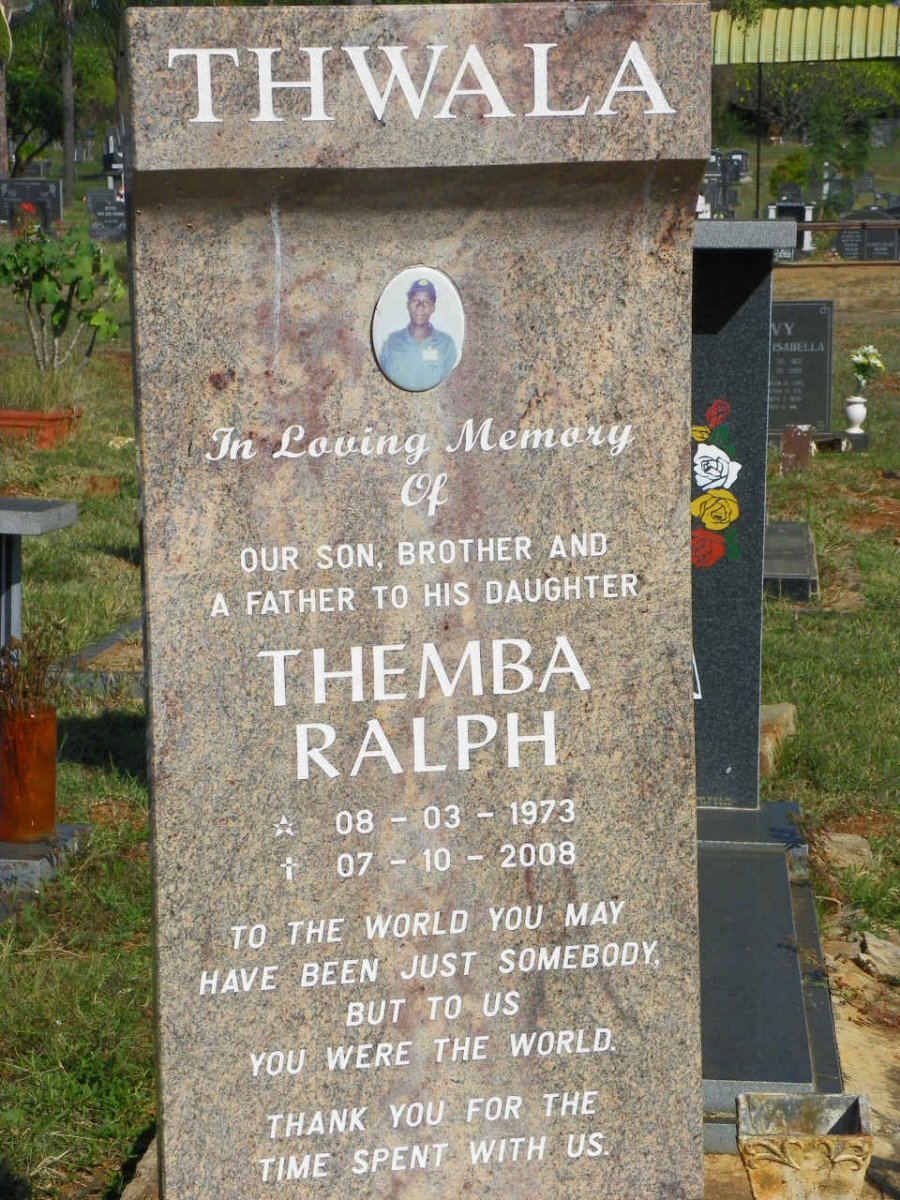 THWALA Themba Ralph 1973-2008