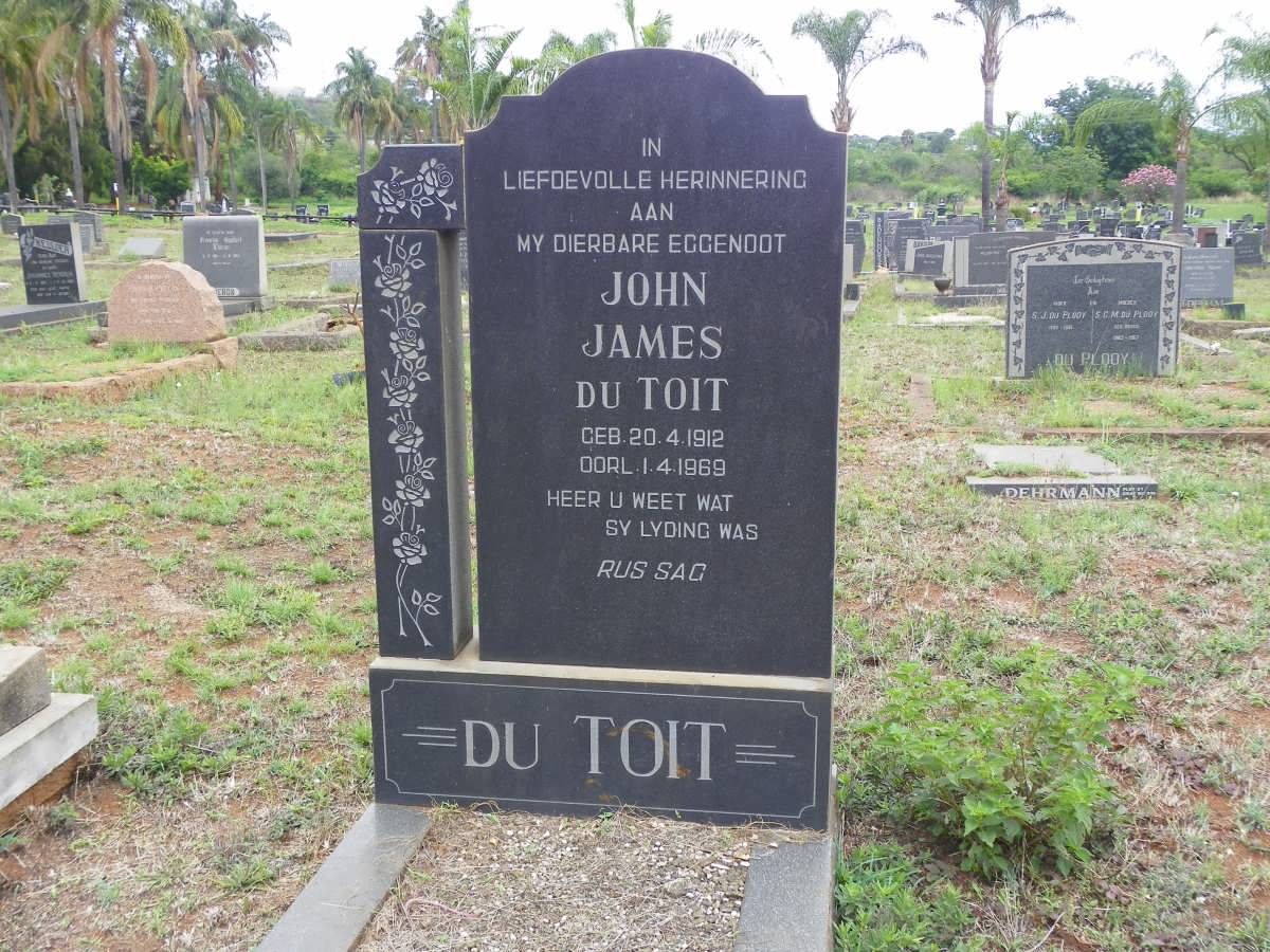 TOIT John James, du 1912-1969