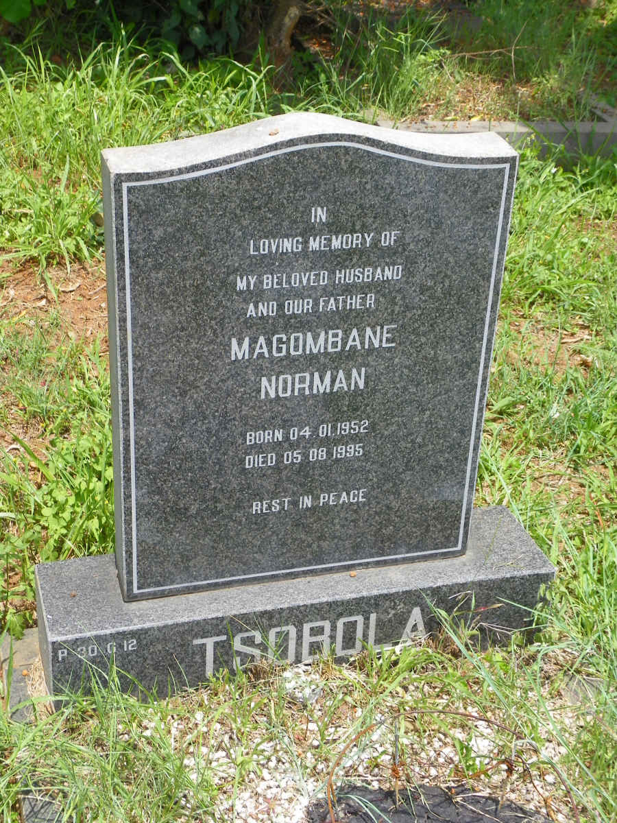 TSOBOLA Magombane Norman 1952-1995