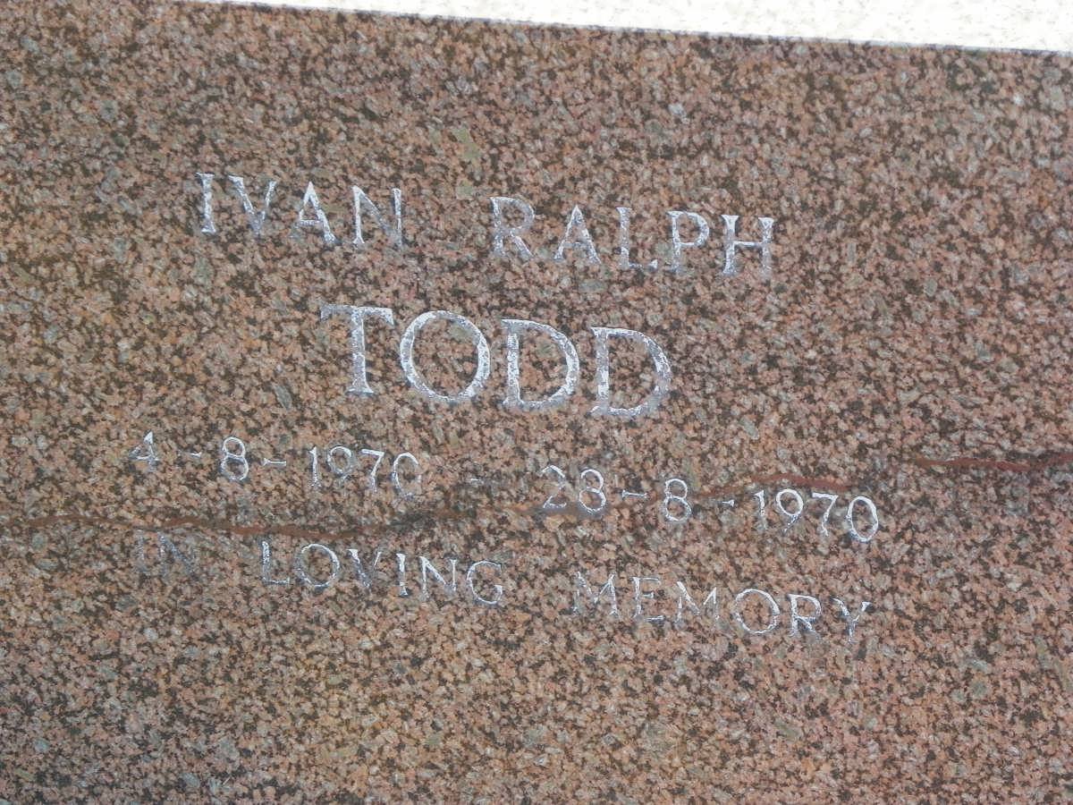 TODD Ivan Ralph 1970-1970