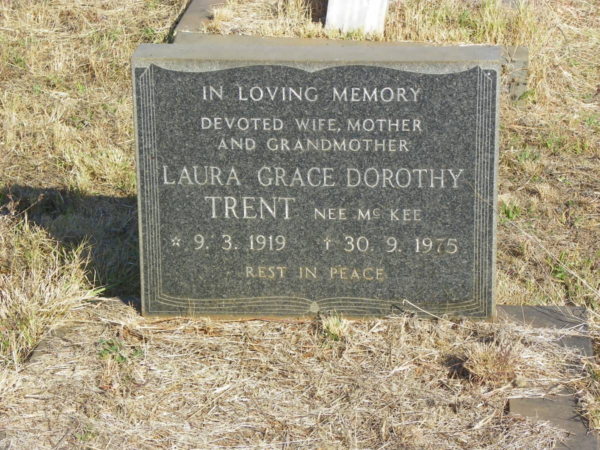 TRENT Laura Grace Dorothy nee McKEE 1919-1975