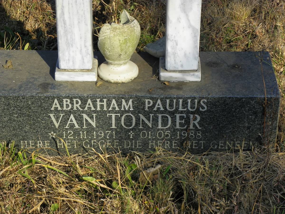 TONDER Abraham Paulus, van 1971-1988