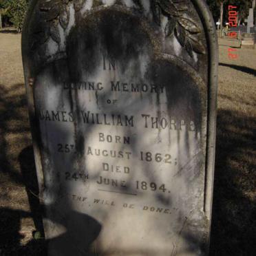 THORPE James William 1862-1894