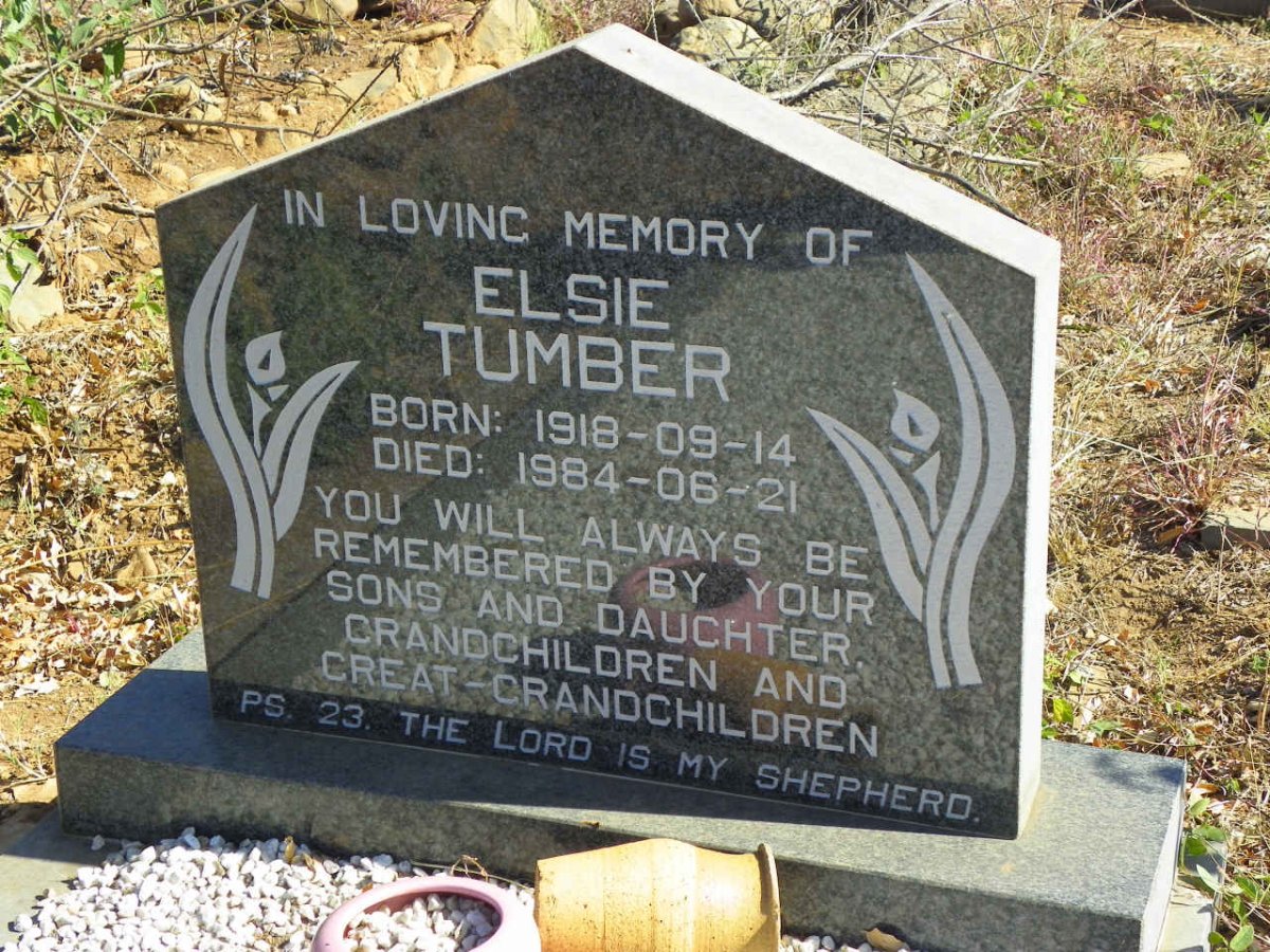 TUMBER Elsie 1918-1984