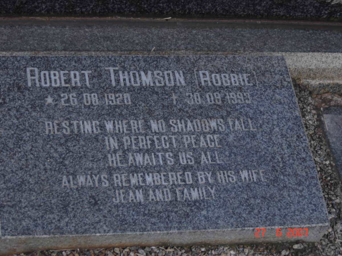 THOMSON Robert 1920-1993