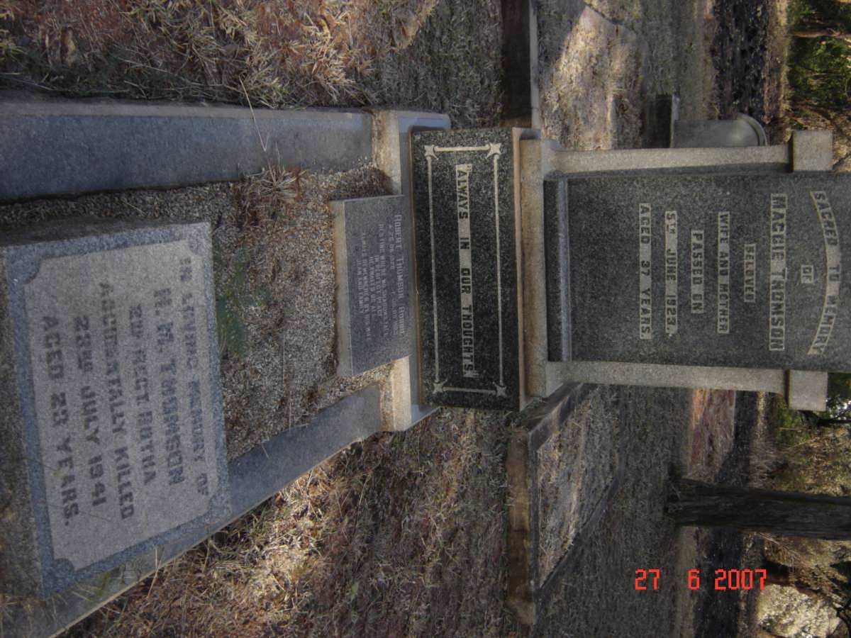 THOMSON  Maggie -1923 :: THOMSON Robert 1920-1993 :: THOMSON  H.M. -1941