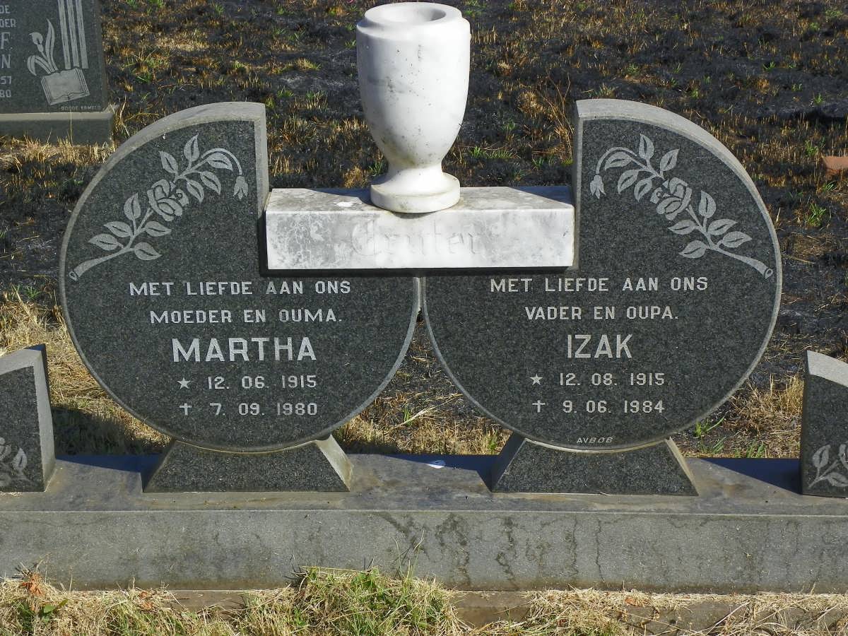 TRUTER Izak 1915-1984 &amp; Martha 1915-1980