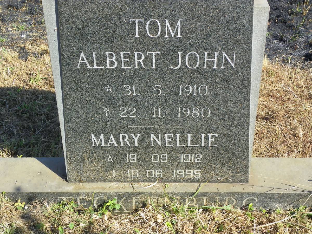 TECKLENBURG Tom Albert John 1910-1980 &amp; Mary Nellie 1912-1995